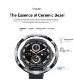 Kieslect Actor Smartwatch : Montre Connectée avec GPS, Étanchéité 5ATM et Superbe Cerclage en Céramique