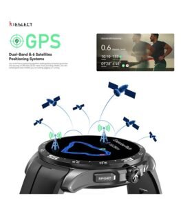 Kieslect Actor Smartwatch : Montre Connectée avec GPS, Étanchéité 5ATM et Superbe Cerclage en Céramique