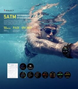 Kieslect Actor Smartwatch : Montre Connectée avec GPS, Étanchéité 5ATM et Superbe Cerclage en Céramique